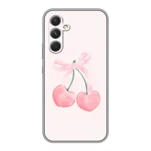 Чехол с розовым рисунком для RealMe 16x (Розовые вишни)