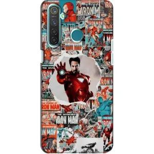 Чехлы с героями Марвел Realme 5 Pro (VPrint) (Айронмен)