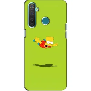 Чехол с Симпсонами для Realme 5 Pro (VPrint) (Барт Симпсон)
