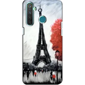 Чохол Ейфелева Вежа Realme 5 Pro - (AlphaPrint) (Вежа в Парижі)