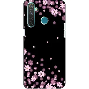 Чохол для RealMe 5 Pro - з принтом (Дизайнерські) (AlphaPrint) (Квіти маленькі)