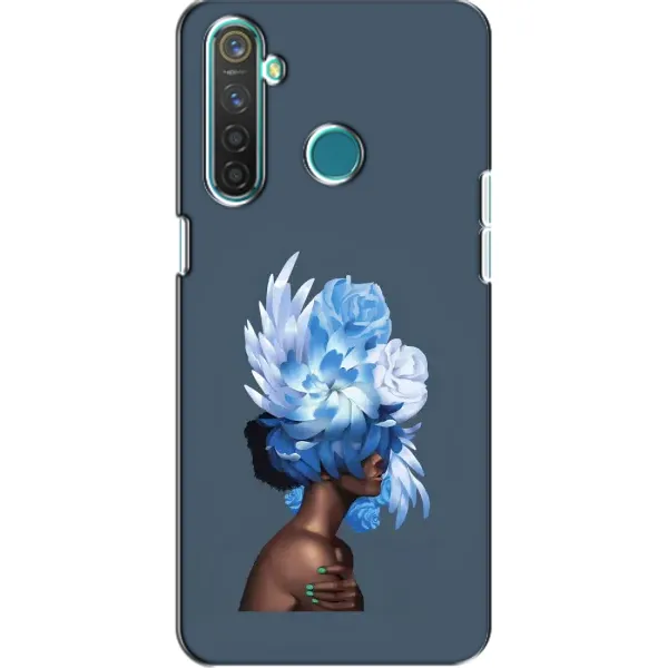 Чехол с принтом «Цветы на голове» для Realme 5 Pro