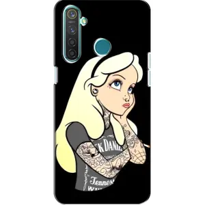 Чохол з друком для Realme 5 Pro - (Мода) (AlphaPrint) (Дівчина в тату)