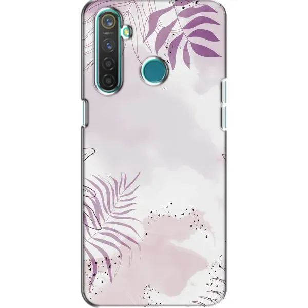 Чохол з принтом «Фіолетове листя» для Realme 5 Pro