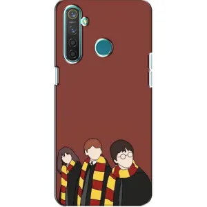 Чехлы с Гарри Поттером для Realme 5 Pro (AlphaPrint) (Гарри с друзьями)