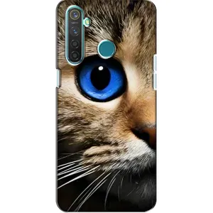 Чехлы с Котиками для Realme 5 Pro (VPrint) (Глаз кота)