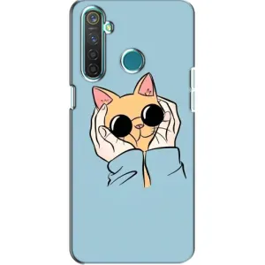 Чохол на RealMe 5 Pro з Котиками (VPrint) (Котик в окулярах)