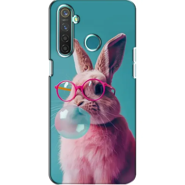 Чохол з принтом «Кролик в окулярах» для Realme 5 Pro