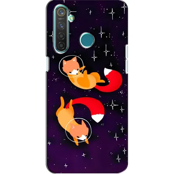 Чехол с принтом «Лисички космонавты» для Realme 5 Pro