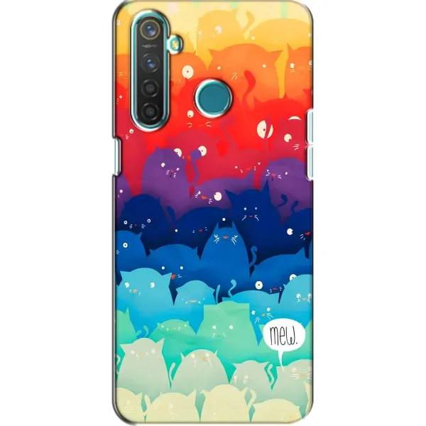 Чохол з принтом «Mew» для Realme 5 Pro