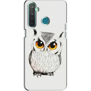 Чехол с птицами на Realme 5 Pro (VPrint) (Милая Сова)