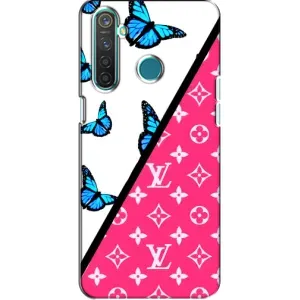 Бренднові Чохли для Realme 5 Pro - (PREMIUMPrint) (Мода LV)