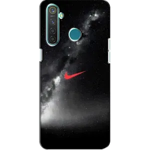 Чехол для Realme 5 Pro - с принтом Найк (AlphaPrint) (Найк красный)