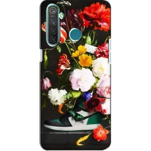 Бренднові Чохли для Realme 5 Pro - (PREMIUMPrint) (Nike цветы)