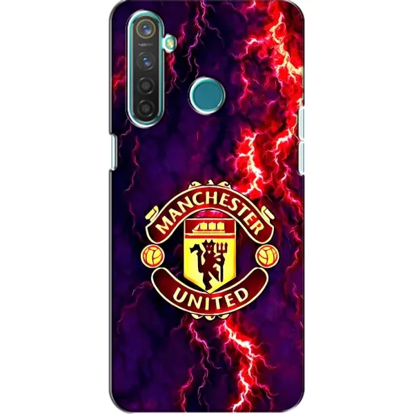 Чехол с принтом «огненный Манчестер» для Realme 5 Pro