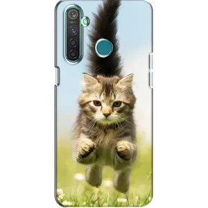 Чехлы с Котиками для Realme 5 Pro (VPrint) (Прыжок кота)