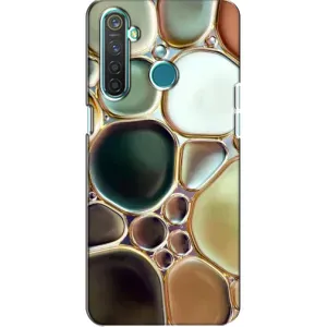 Мраморний чехол на Realme 5 Pro (VPrint) (Радужний Мрамор)