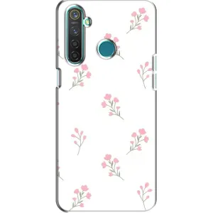 Чохол з квітковим принтом на RealMe 5 Pro