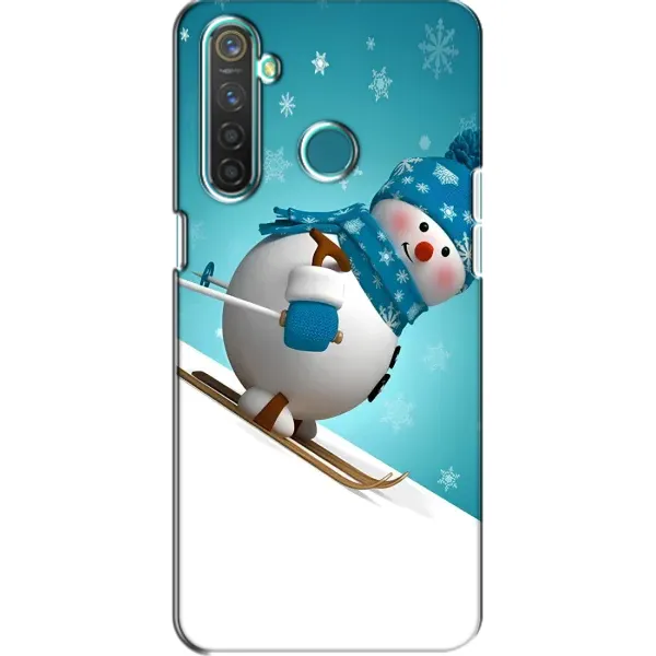 Чехол с принтом «Снеговик на лыжах» для Realme 5 Pro Чехол с принтом «Снеговик на лыжах» для Realme 5 Pro
