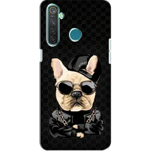 Чохол з принтом «Стильна собака» для Realme 5 Pro