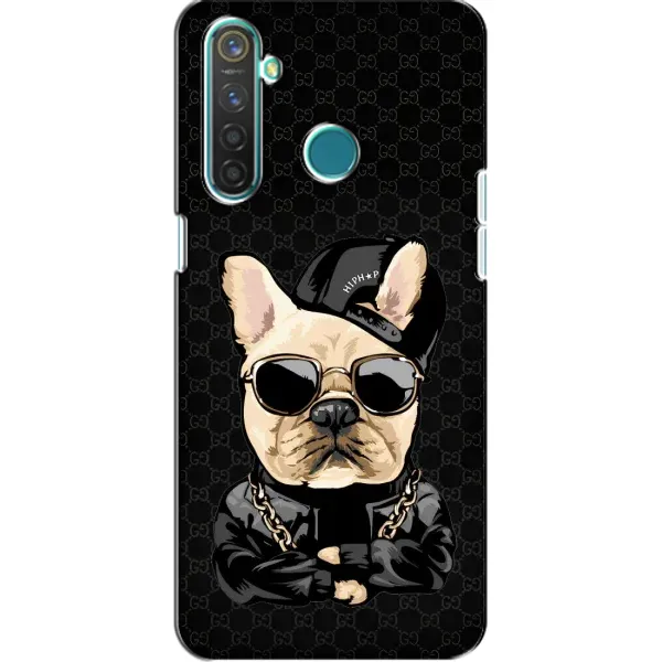 Чохол з принтом «Стильна собака» для Realme 5 Pro