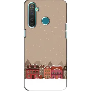 Новорічні, Святкові Чохли для Realme 5 Pro - 2024 год (Зимове місто)