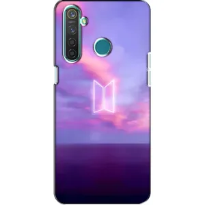 Чехлы BTS для Realme 5 (AlphaPrint) (BTS логотип)