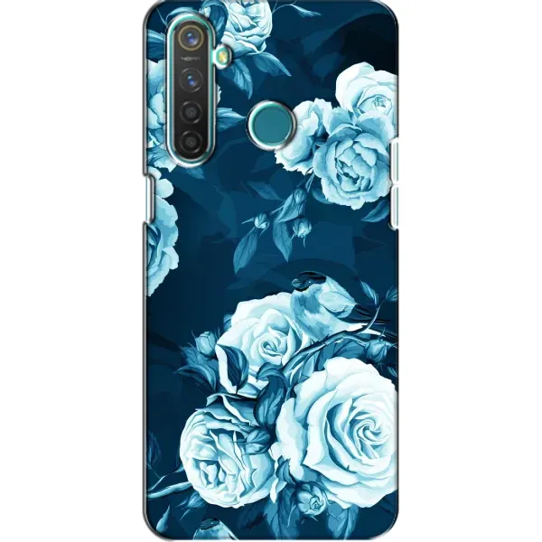 Чехол с принтом «Голубые Бутоны» для Realme 5