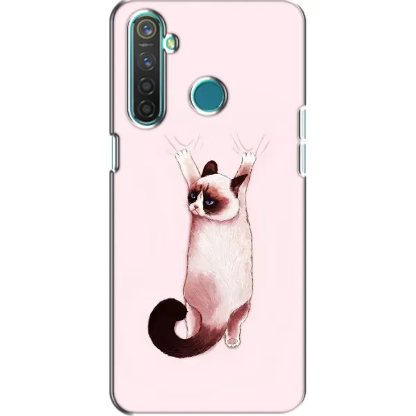 Чехол с принтом «Котик падает» для Realme 5