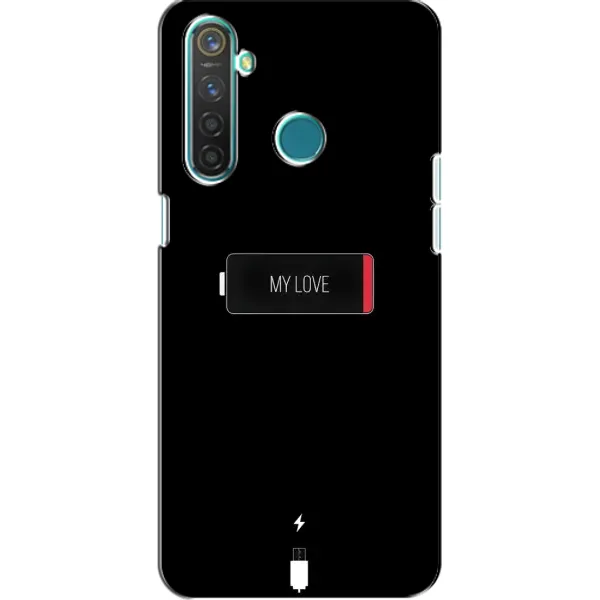 Чехол с принтом «Love battery» для Realme 5