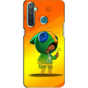 Чехол для Realme 5 Бравл Старс (VPrint) (Мальчик Леон)