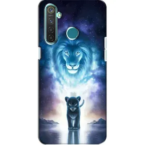 Чехол со Львом для Realme 5 (VPrint) (Маленький лев)