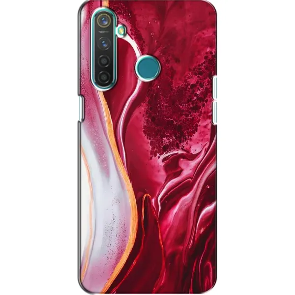 Чохол з принтом «Мрамор червоний» для Realme 5 Чохол з принтом «Мрамор червоний» для Realme 5