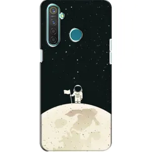 Космические Чехлы для Реалми 5 (VPrint) (На луне)