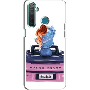 Чехол с печатью для Realme 5 - (Мода) (AlphaPrint) (На машине)