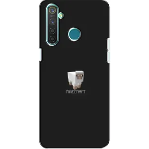 Чехол Майнкрафт на Realme 5 (AlphaPrint) Minecraft (Овечка Майнкрафт)