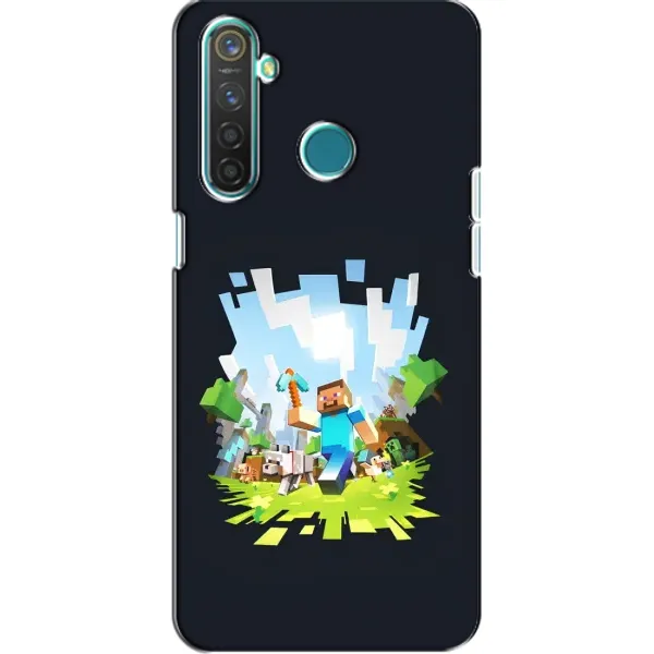 Чехол с принтом «персонажи Minecraft» для Realme 5 Чехол с принтом «персонажи Minecraft» для Realme 5