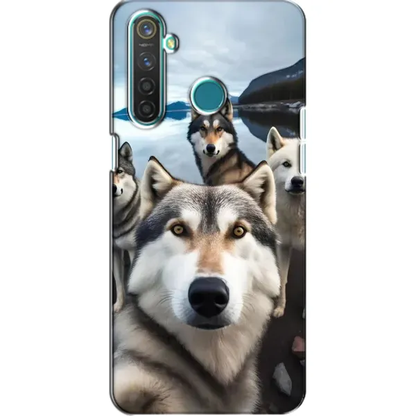 Чехол с принтом «Селфи ХАски» для Realme 5 Чехол с принтом «Селфи ХАски» для Realme 5
