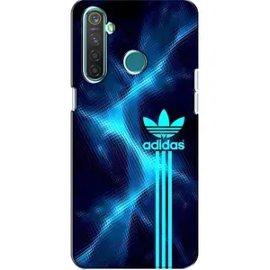 Чехлы Адидас для Realme 5 (AlphaPrint) (Синий Адидас)