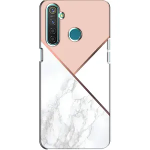 Мраморный чехол на Realme 5 (VPrint) (Тройной мрамор)