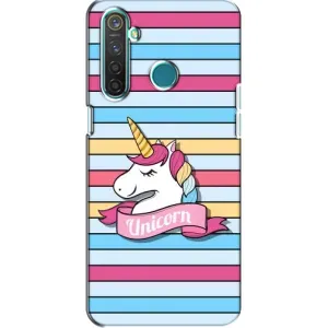 Чехол для Реалми 5 - (Единорожки - Новинки) (AlphaPrint) (Unicorn)
