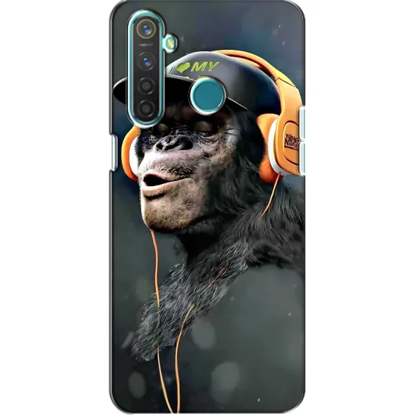 Чехол с принтом «В наушниках» для Realme 5