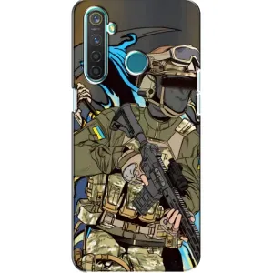Чехлы с картинкой ЗСУ для Realme 5 (AlphaPrint) (Воїн ЗСУ)