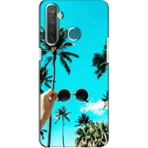 Силиконовый чехол с КАРТИНКАМИ лето для Realme 5 (AlphaPrint) (Взгляд лето)