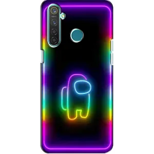 Чехол Амонг Ас для Realme 5 (AlphaPrint) (Яркий скин)