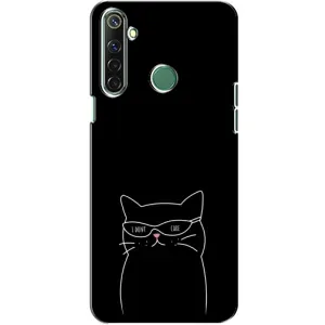 Чехол с рисунком кот на Realme 6i (Равнодушный кот)