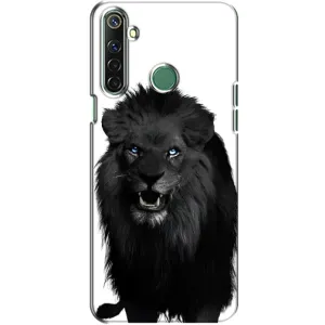 Чехлы с картинками животных Realme 6i (Черный ЛЕВ)