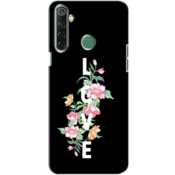 Чехол с принтом «Цветы LOVE» для Realme 6i
