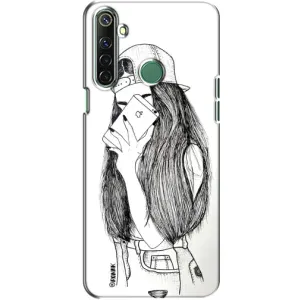 Чохол з друком для Realme 6i - (Мода) (AlphaPrint) (Фото дівчини)