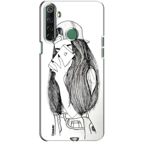 Чохол з принтом «Фото дівчини» для Realme 6i